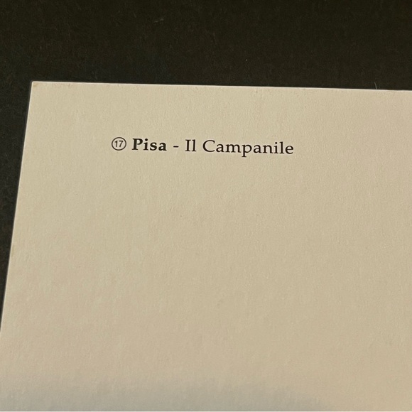 Leaning Tower of Pisa / Venezia Postcard Artist Signed Watercolor Unused Lot 2x - Picture 10 of 12